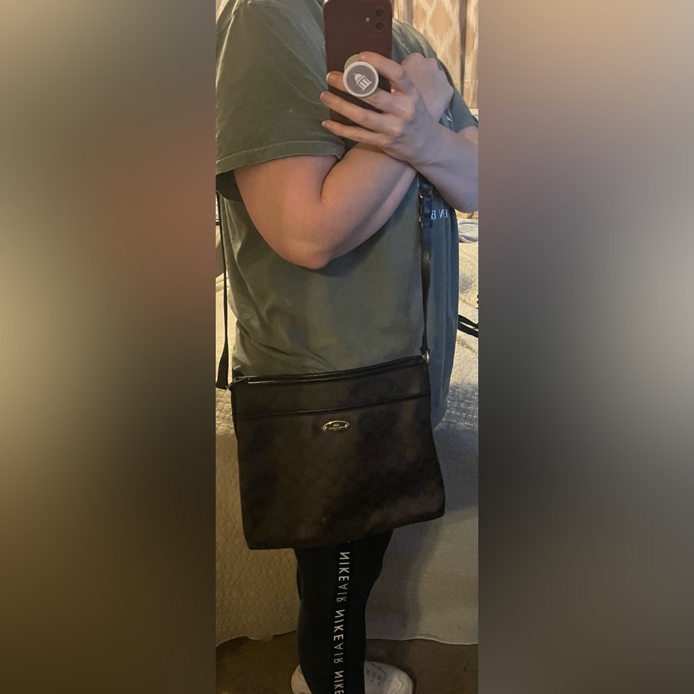 Coach Black and brown Crossbody Bag